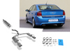 Fox Duplex Komplettanlage ab Kat Opel Vectra C OPC je 142x78mm trapezförmig