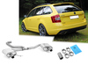 Fox Edelstahl Duplex Sportauspuff Skoda Octavia RS TSI Typ 5E Limo u. Combi ab 2013 für originale Endrohre