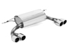 Fox Edelstahl Duplex Sportauspuff BMW 3er F30/F31 320d Limousine/Touring mit M-Paket je 2x80mm rund eingerollt abgeschrägt