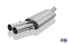 Fox Edelstahl Sportauspuff Audi 80/90 89 B3 Limousine Coupe und B4 Cabrio 2x63mm rund scharf gerade