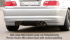 Rieger Heckansatz ABS/Carbon-Look BMW E46 M3-Optik Coupe/Cabrio inkl. Facelift (Mod. mit M-Technik)