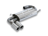 Fox Edelstahl Sportauspuff Audi 80 quattro Coupe inkl. S2 (Typ 89) 2x76mm rund eingerollt gerade mit Absorber