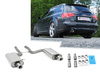 Fox Edelstahl Duplex Sportauspuff Audi A4 B7 quattro Typ 8E Limousine/Avant 1x90mm rund eingerollt abgeschrägt mit Absorber