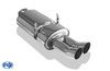 Fox Edelstahl Sportauspuff BMW 3er E36 318is Limousine u. Coupe 2x76mm DTM rund scharf gerade