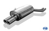 Fox Edelstahl Sportauspuff BMW 3er E46 320i 323i 325i 328i 330i Limousine/Touring/Coupe/Cabrio 2x76mm rund eingerollt gerade mit Absorber