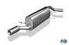 Fox Edelstahl Sportauspuff VW Polo 5 Typ 6R 6C 1x80mm rund eingerollt gerade mit Absorber