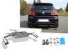 Fox Edelstahl Duplex Sportauspuff VW Golf 6 GTI je 100mm rund scharf doppelwandig abgeschrägt
