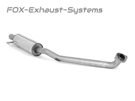 Fox stainless steel front silencer Toyota Corolla E12 Hatchback 1.4l & 1.6l