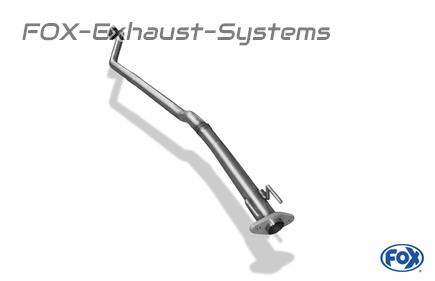 Fox stainless steel front silencer replacement pipe Honda Civic 7 5-door type EU