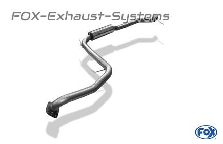 FOX stainless steel front silencer Honda Civic 9 FK2 Type-R