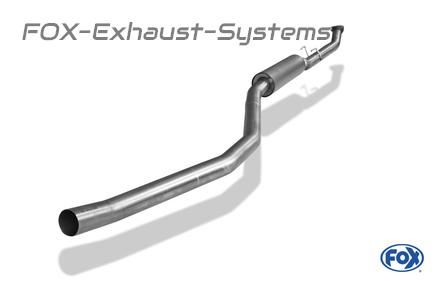 FOX stainless steel front silencer Honda Civic 10 FC FK8 Type-R from 2017