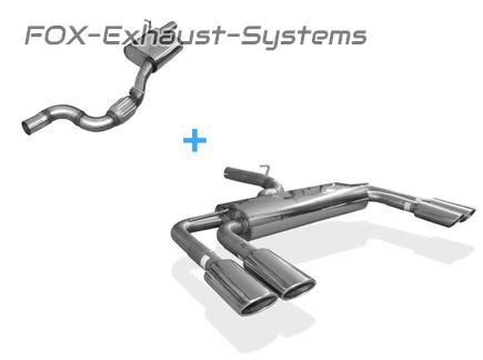  Duplex Sportauspuffanlage Audi A3 8V Sportb. 1.8 TFSI quattro je 2x106x71mm