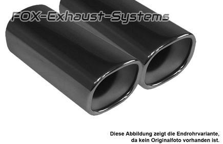  Sportauspuff-Komplettanlage ab Kat BMW 7er E32 730i 2x78x75mm rechteckig