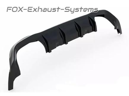 Maxton Heckeinsatz Diffusor schwarz glanz für VW Golf 8 GTI/GTD für R-Optik