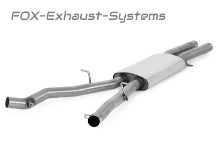 Fox Edelstahl Mittelschalldämpfer BMW 6er E63 E64 645i 650i Coupe Cabrio