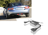 FOX Edelstahl Duplex Sportauspuff Fiat 124 Spider je 2x76mm rund doppelwandig abgeschrägt
