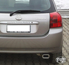 FOX stainless steel sports exhaust Toyota Corolla E12 1.8 TS Compressor 135x80mm flat oval rolled beveled