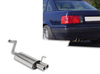 Fox stainless steel sports exhaust Audi 80 B4 Sedan/Avant 1.6-2.0l 2x76mm round rolled straight with absorber