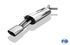 Fox stainless steel sports exhaust Skoda Octavia 1U 135x80mm flat oval rolled beveled with absorber