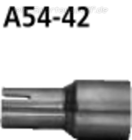Bastuck Edelstahl Auspuff-Adapter 54mm auf 42mm