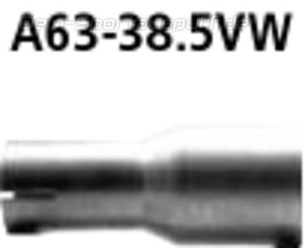 Bastuck Edelstahl Auspuff-Adapter 63mm auf 38,5mm