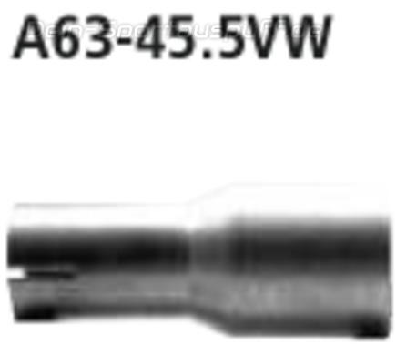 Bastuck Edelstahl Auspuff-Adapter 63mm auf 45,5mm