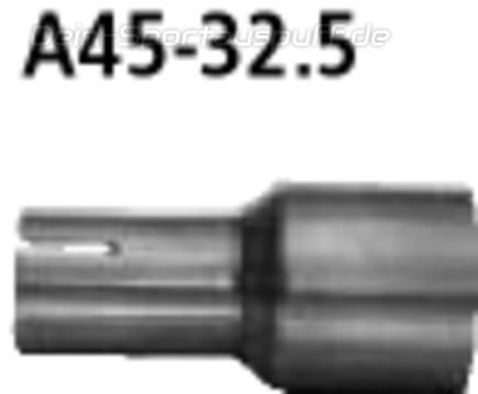 Bastuck Edelstahl Auspuff-Adapter 45mm auf 32,5mm