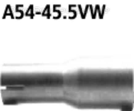 Bastuck Edelstahl Auspuff-Adapter 54mm auf 45,5mm