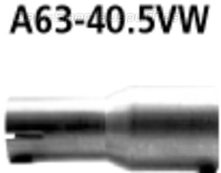 Bastuck Edelstahl Auspuff-Adapter 63mm auf 40,5mm