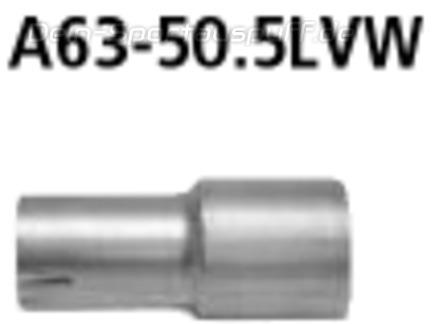 Bastuck Edelstahl Auspuff-Adapter 63mm auf 50,5mm