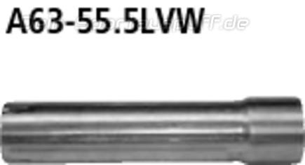 Bastuck Edelstahl Auspuff-Adapter 63mm auf 55,5mm