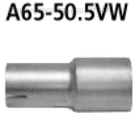 Bastuck Edelstahl Auspuff-Adapter 65mm auf 50,5mm