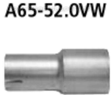 Bastuck Edelstahl Auspuff-Adapter 65mm auf 52mm