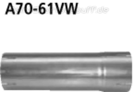 Bastuck Edelstahl Auspuff-Adapter 70mm auf 61mm