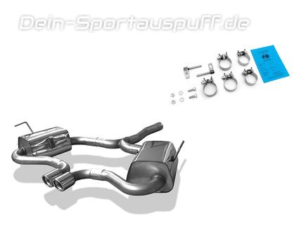 BASTUCK Sportauspuff mit Zubehör Mini F56 One Cooper Benzin Diesel 1x90mm