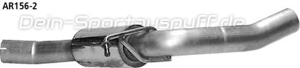 Bastuck Edelstahl Mittelschalldämpfer Alfa Romeo 156