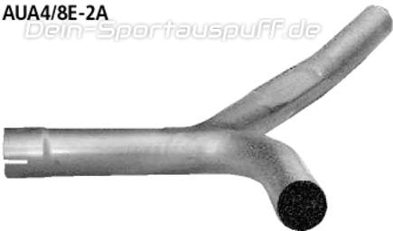 Bastuck Edelstahl Y-Verbindungsrohr Audi A4 B6 B7 4 Zyl. 8E + Cabrio 8H