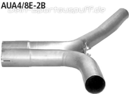 Bastuck Edelstahl Y-Verbindungsrohr Audi A4 B6 B7 8E u. Cabrio 8H 2.0l Turbo