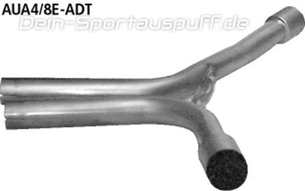 Bastuck Edelstahl Y-Verbindungsrohr Audi A4 B6 B7 8E u. Cabrio 8H 1.8l Turbo