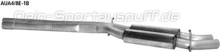 Bastuck Edelstahl Vorschalldämpfer Audi A4 B6 B7 6 Zyl. 8E u. Cabrio 8H