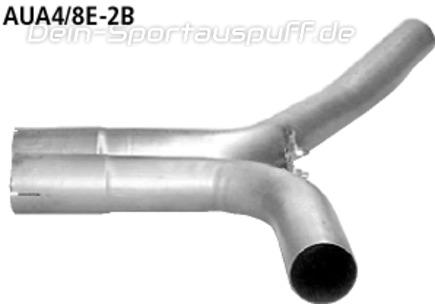 Bastuck Edelstahl Y-Verbindungsrohr Audi A4 B6 B7 6 Zyl. 8E u. Cabrio 8H