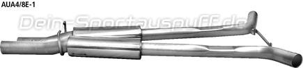 Bastuck Edelstahl Vorschalldämpfer Audi S4 B6 B7 8E u. Cabrio 8H