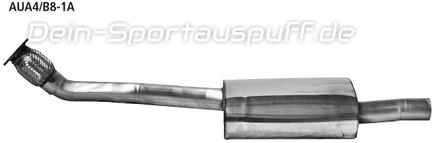 Bastuck Edelstahl Vorschalldämpfer Audi A4 u. A5 B8 4 Zyl. Benziner Turbo