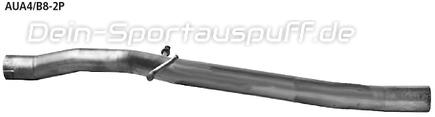 Bastuck Edelstahl Verbindungsrohr vorn Audi A4 u. A5 B8 4 Zyl. Diesel