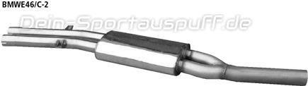 Bastuck Edelstahl Mittelschalldämpfer BMW 3er E46 Compact 325i