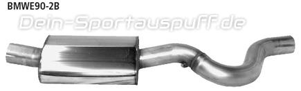 Bastuck Edelstahl Vorschalldämpfer BMW 3er E90 E91 318i-320si ab Bj.07