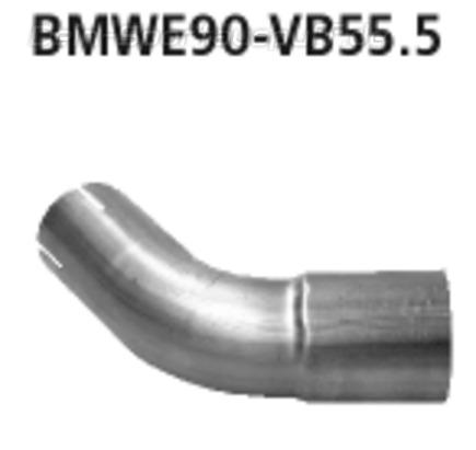 Bastuck Edelstahl Verbindungsrohr ESD auf 55.5mm Serie BMW 3er E92 E93 Coupe Cabrio 318i-320si bis Bj.07