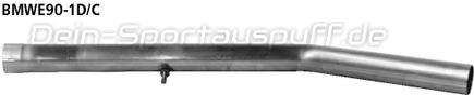Bastuck Edelstahl Verbindungsrohr vorn für N47D20A/Diesel Motor BMW 3er E92 E93 Coupe Cabrio 316d-320d
