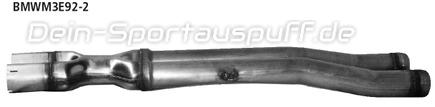 Bastuck Edelstahl Mittelschalldämpfer BMW 3er E93 M3 Cabrio