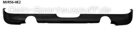Bastuck Heckschürzeneinsatz für Einfach-Endrohr MINI R56 One u. Cooper